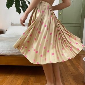 100% silk Kate  spade polka dot skirt